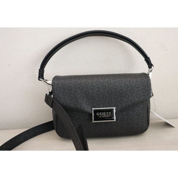 Guess DD985220 WMN's Coal/Gray PU Leather Jarson Monogram Crossbody/Shoulder Bag - Picture 3 of 16